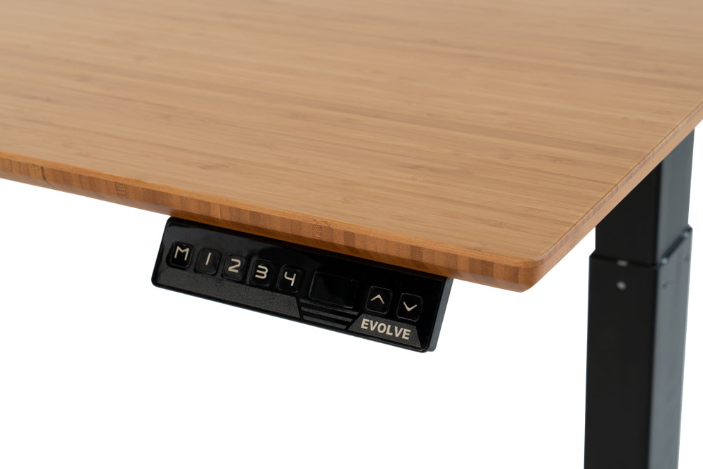 Evolve Electric Bamboo Top Standing Desk