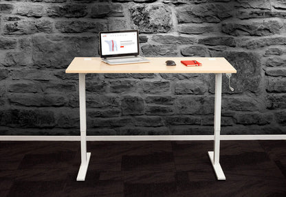 Standing Desk Manual Winder White