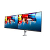 Twin screen monitor arm