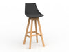 Luna Wooden Leg Barstool