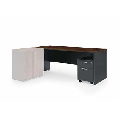 office desk and storage system Dark Oak