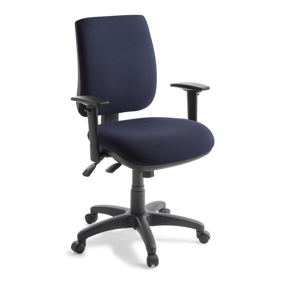 Sport Office Chair Quantum Navy With Arms