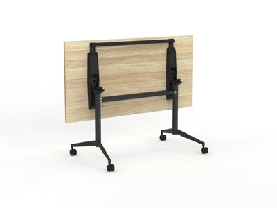 Team flip table Atlantic Oak Black Legs Flipped