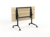 Team flip table Atlantic Oak Black Legs Flipped