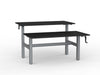 Agile Manual Winder Height Adjustable Double Sided Shared Desk