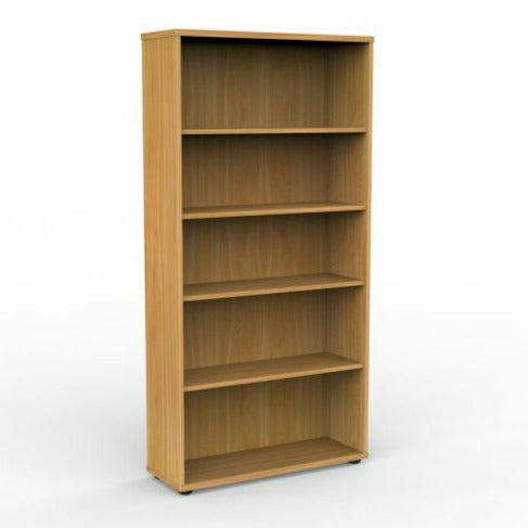 Office Bookcase Wood Grain 1800 High