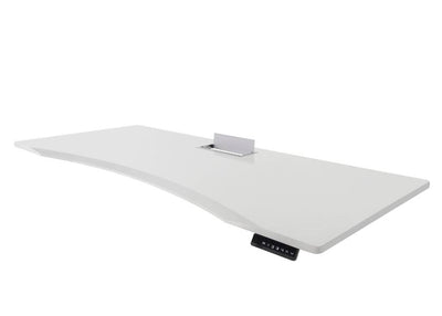 contour desk top in white