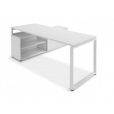 Ultimo Desk And Cupboard Workstation Closed Metal Leg